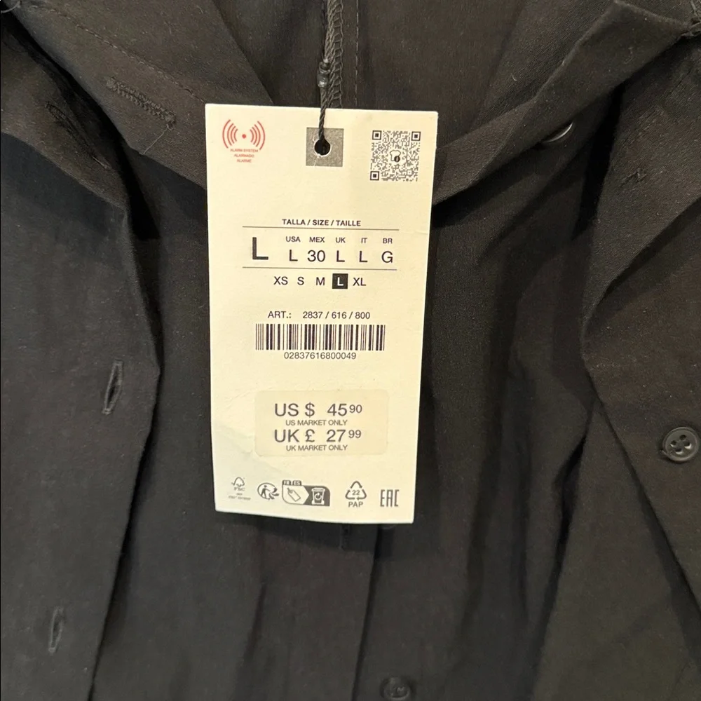 NEW Zara Button Down Shirt - Picture 2 of 6